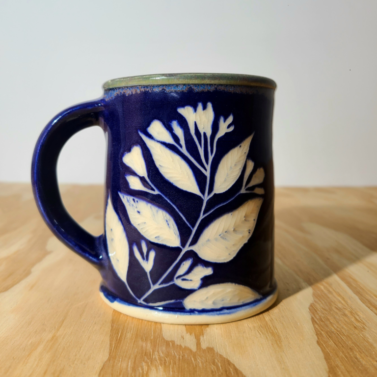 Sage Illustration Cyanotype Mug